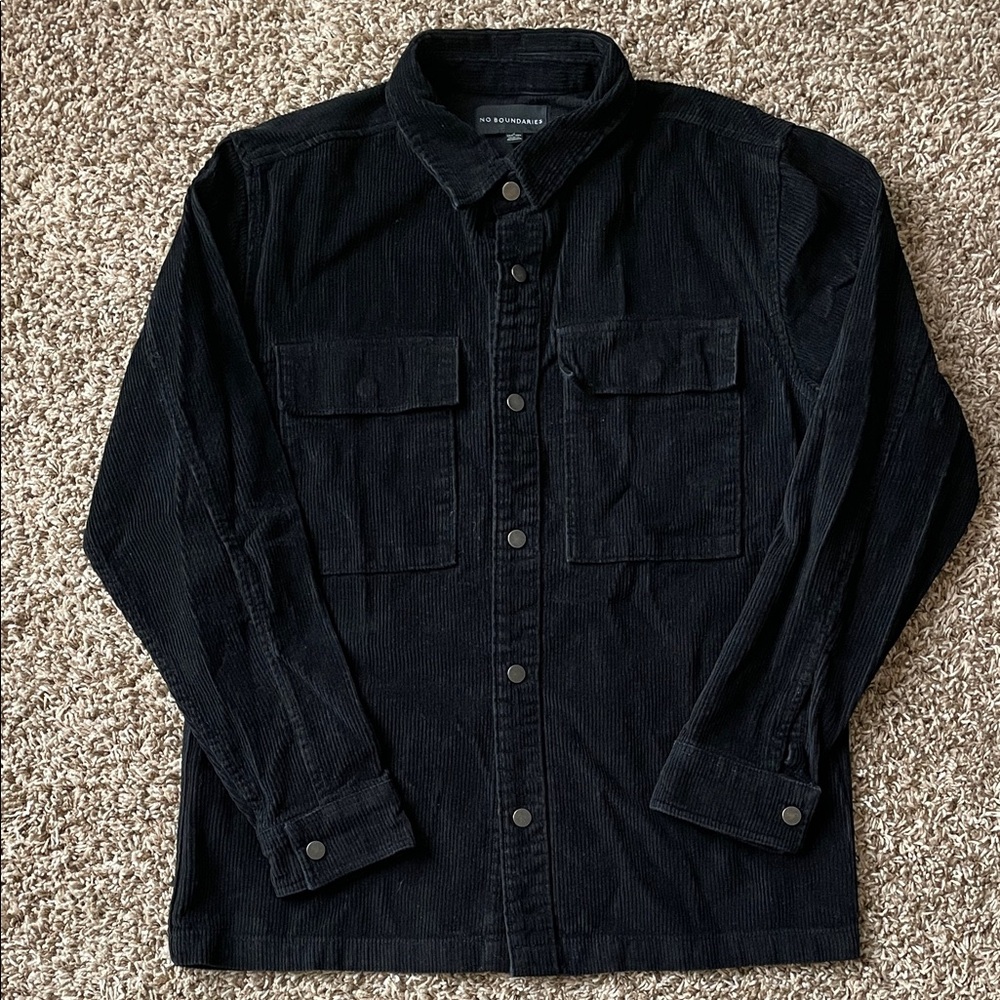 No Boundaries Charcoal Corduroy Jacket